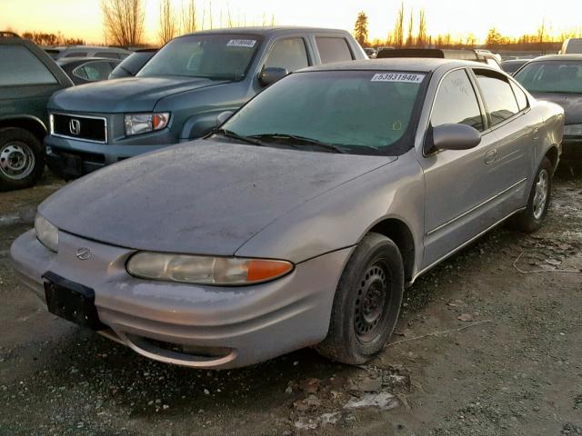 1G3NL52T3XC378808 - 1999 OLDSMOBILE ALERO GL BROWN photo 2