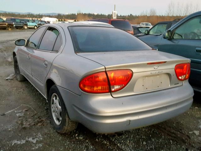 1G3NL52T3XC378808 - 1999 OLDSMOBILE ALERO GL BROWN photo 3