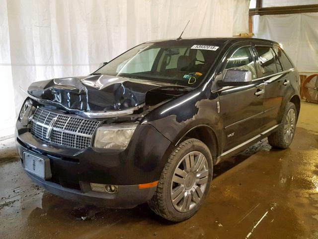 2LMDU88C98BJ13314 - 2008 LINCOLN MKX BLACK photo 2