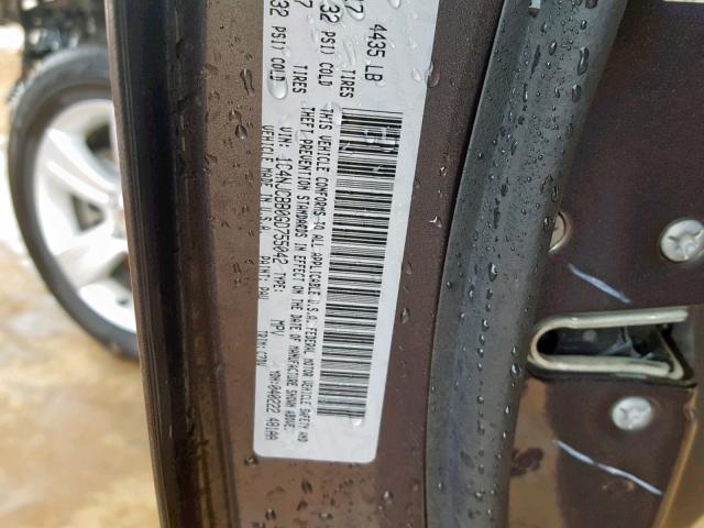 1C4NJCBB0GD755042 - 2016 JEEP COMPASS SP გრაფიტი ფოტო 10