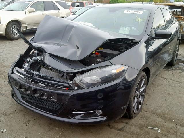 1C3CDFBB4FD407103 - 2015 DODGE DART SXT BLACK photo 2