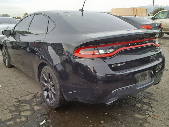 1C3CDFBB4FD407103 - 2015 DODGE DART SXT BLACK photo 3