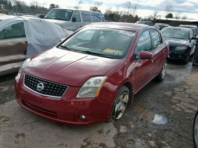 3N1AB61EX8L680793 - 2008 NISSAN SENTRA 2.0 MAROON photo 2