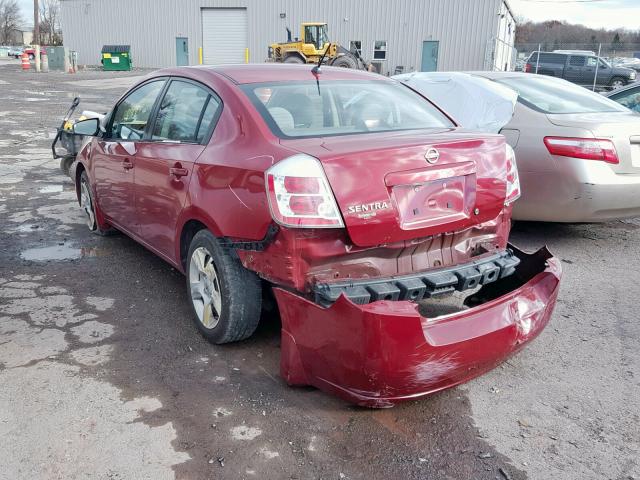 3N1AB61EX8L680793 - 2008 NISSAN SENTRA 2.0 MAROON photo 3