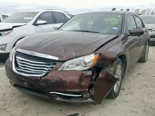 1C3CCBBB0DN595850 - 2013 CHRYSLER 200 TOURIN BROWN photo 2