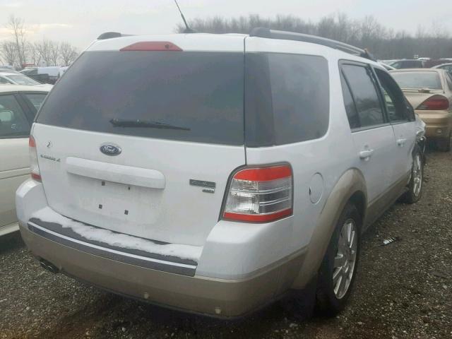 1FMDK08W98GA26597 - 2008 FORD TAURUS X E WHITE photo 4