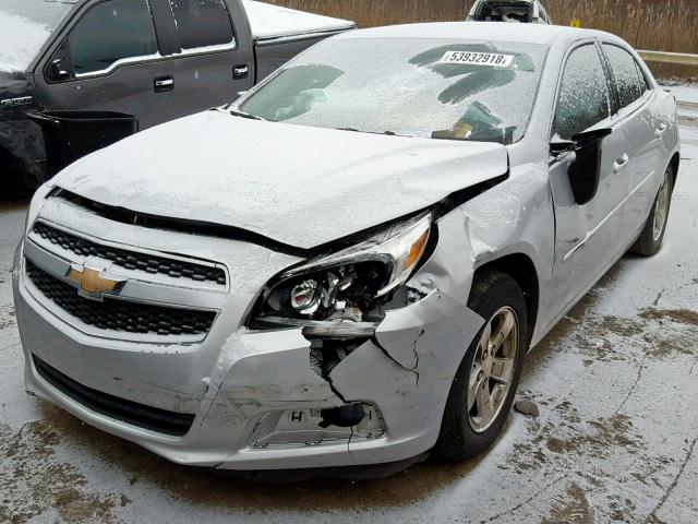 1G11B5SA8DF339277 - 2013 CHEVROLET MALIBU LS SILVER photo 2