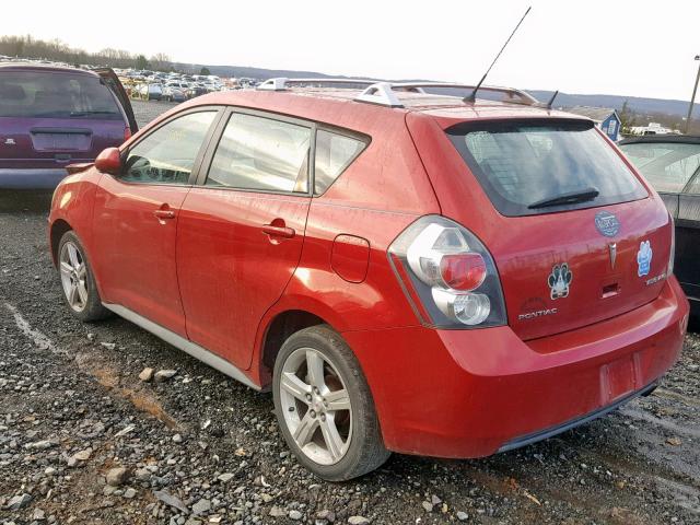 5Y2SM67059Z470099 - 2009 PONTIAC VIBE RED photo 3