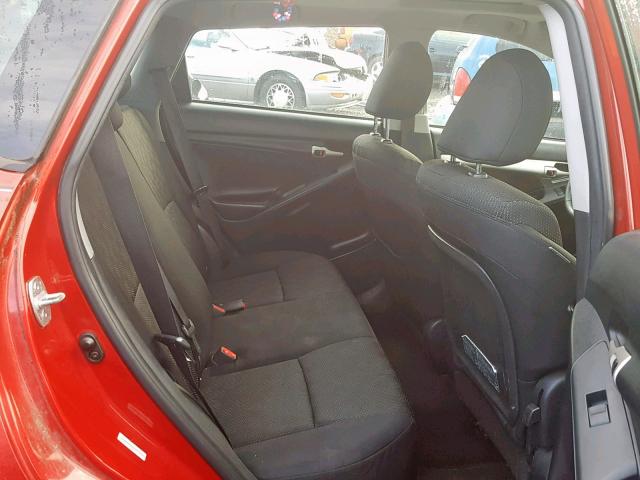 5Y2SM67059Z470099 - 2009 PONTIAC VIBE RED photo 6