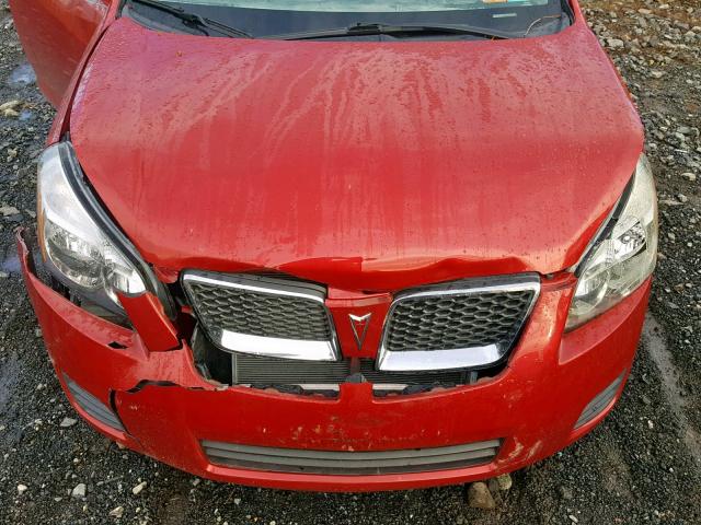 5Y2SM67059Z470099 - 2009 PONTIAC VIBE RED photo 7