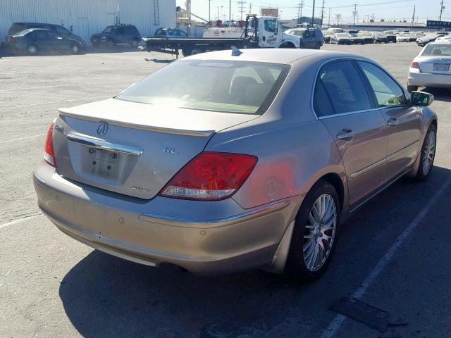 JH4KB16556C000139 - 2006 ACURA RL GOLD photo 4