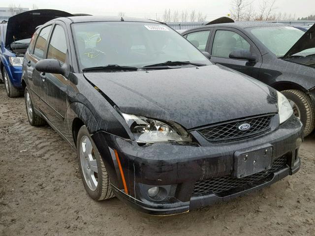 1FAHP37N07W295986 - 2007 FORD FOCUS ZX5 BLACK photo 1