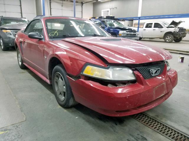 1FAFP4441YF153284 - 2000 FORD MUSTANG RED photo 1