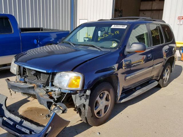 1GKDS13S522327195 - 2002 GMC ENVOY BLUE photo 2