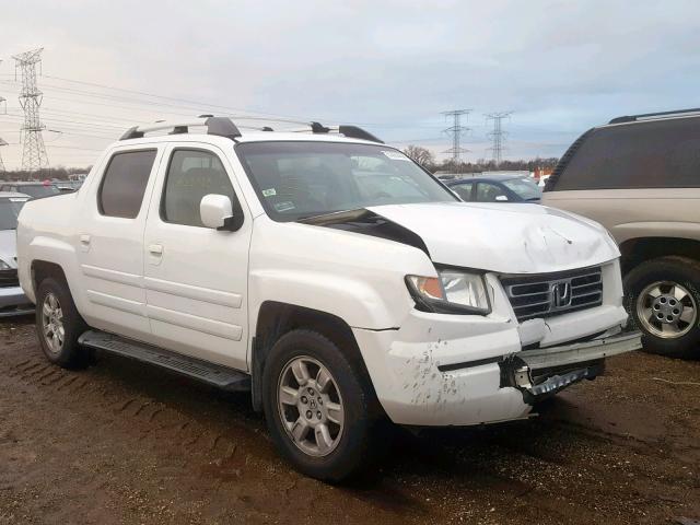 2HJYK16447H503058 - 2007 HONDA RIDGELINE WHITE photo 1