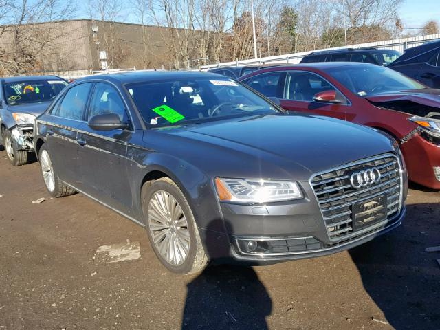 WAU32AFD1FN039146 - 2015 AUDI A8 L QUATT GRAY photo 1