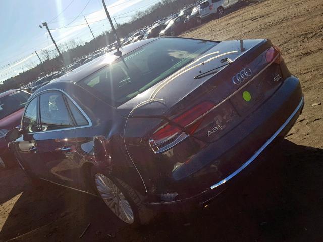 WAU32AFD1FN039146 - 2015 AUDI A8 L QUATT GRAY photo 3