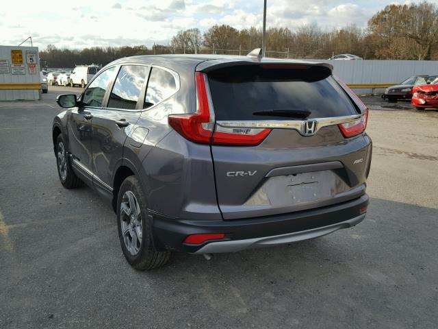 2HKRW2H88HH620413 - 2017 HONDA CR-V EXL GRAY photo 3