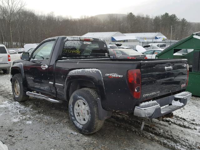 1GTDT146248106356 - 2004 GMC CANYON BLACK photo 3