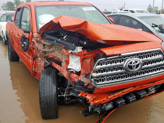 3TMCZ5AN2HM092439 - 2017 TOYOTA TACOMA DOU ნარინჯისფერი ფოტო 1