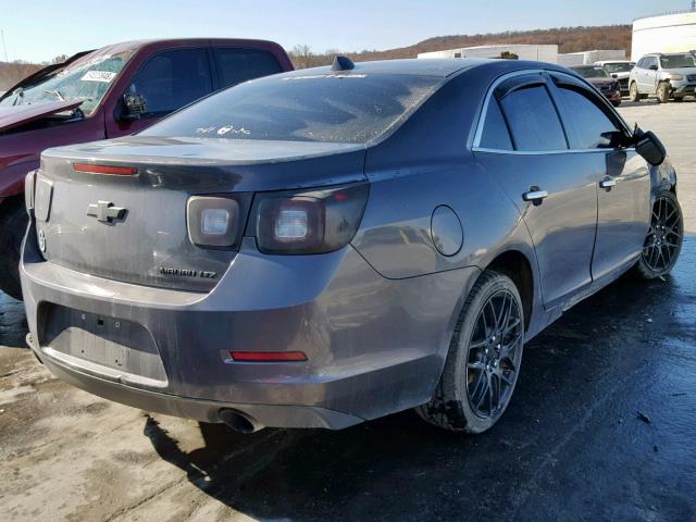 1G11H5SA7DF310089 - 2013 CHEVROLET MALIBU LTZ ნაცრისფერი ფოტო 4