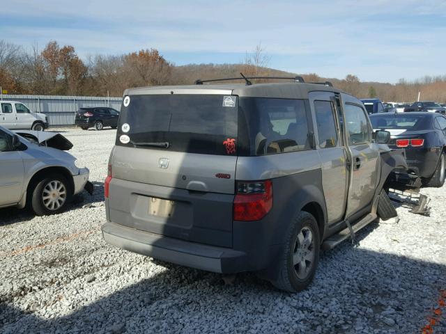 5J6YH28613L049687 - 2003 HONDA ELEMENT EX SILVER photo 4