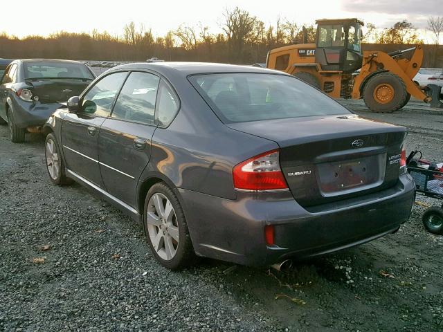 4S3BL676584206660 - 2008 SUBARU LEGACY GT CHARCOAL photo 3