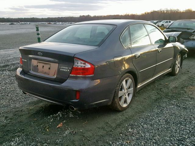 4S3BL676584206660 - 2008 SUBARU LEGACY GT CHARCOAL photo 4