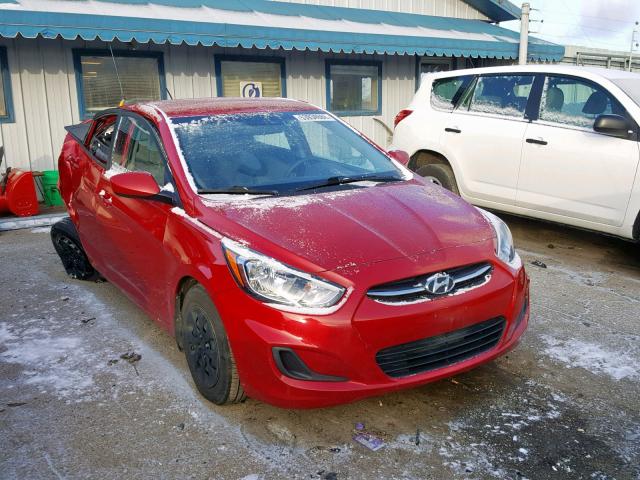 KMHCT4AE0GU974680 - 2016 HYUNDAI ACCENT SE RED photo 1