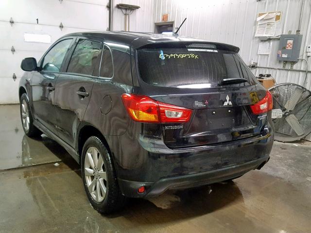 4A4AP3AU6FE007879 - 2015 MITSUBISHI OUTLANDER BLACK photo 3