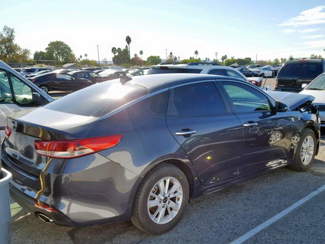 5XXGT4L34HG147161 - 2017 KIA OPTIMA LX CHARCOAL photo 4