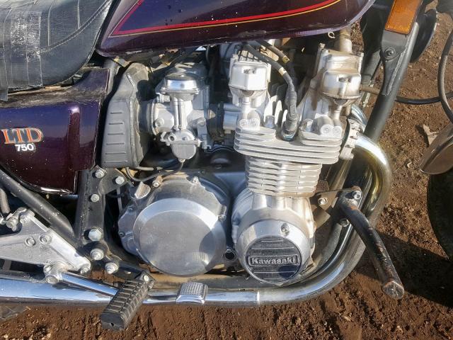 JKAKZDH16BA030565 - 1981 KAWASAKI KZ750 H MAROON photo 7