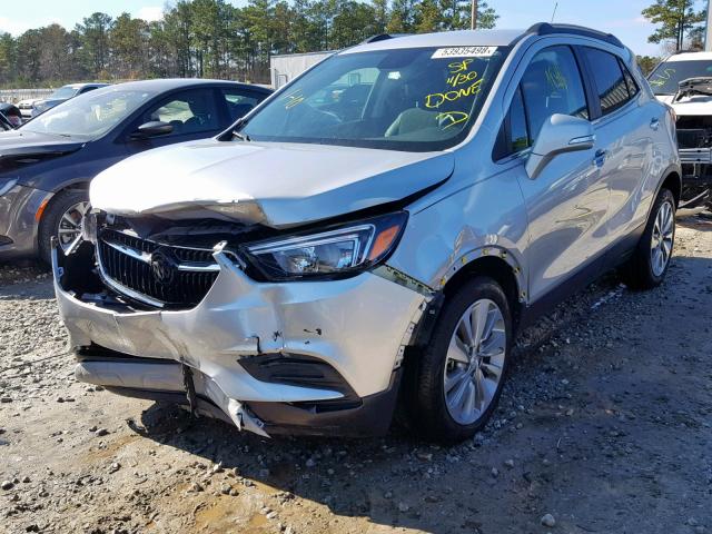 KL4CJASB8HB157011 - 2017 BUICK ENCORE PRE SILVER photo 2