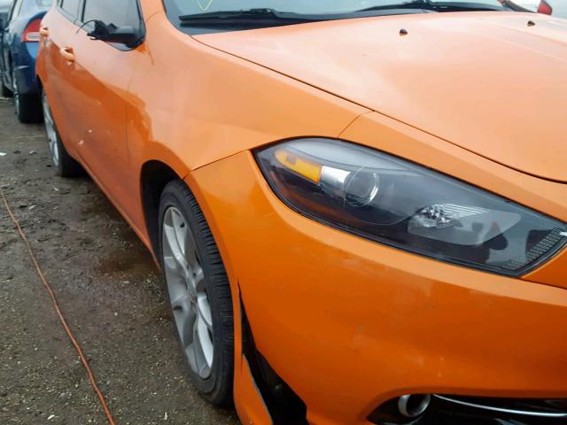 1C3CDFBA3DD296760 - 2013 DODGE DART SXT ORANGE photo 10