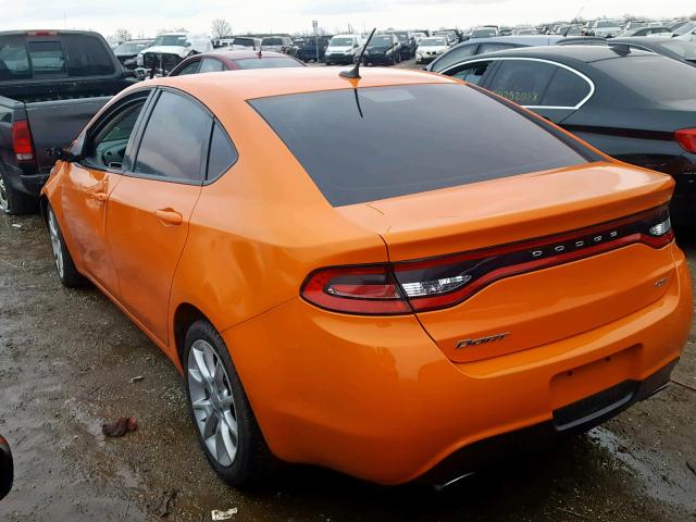 1C3CDFBA3DD296760 - 2013 DODGE DART SXT ORANGE photo 3