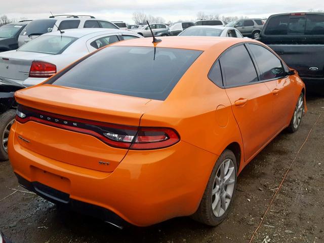 1C3CDFBA3DD296760 - 2013 DODGE DART SXT ORANGE photo 4