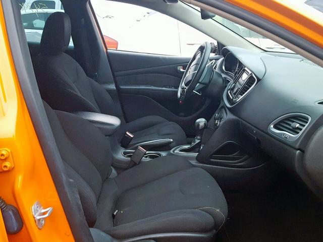 1C3CDFBA3DD296760 - 2013 DODGE DART SXT ORANGE photo 5