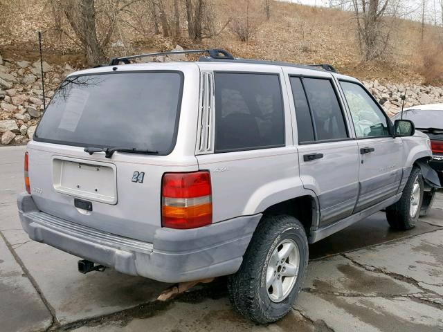 1J4GZ58SXTC372031 - 1996 JEEP GRAND CHER SILVER photo 4