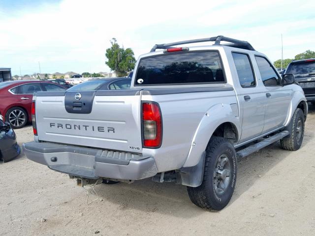 1N6ED27T63C420190 - 2003 NISSAN FRONTIER C SILVER photo 4