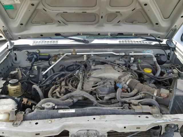 1N6ED27T63C420190 - 2003 NISSAN FRONTIER C SILVER photo 7