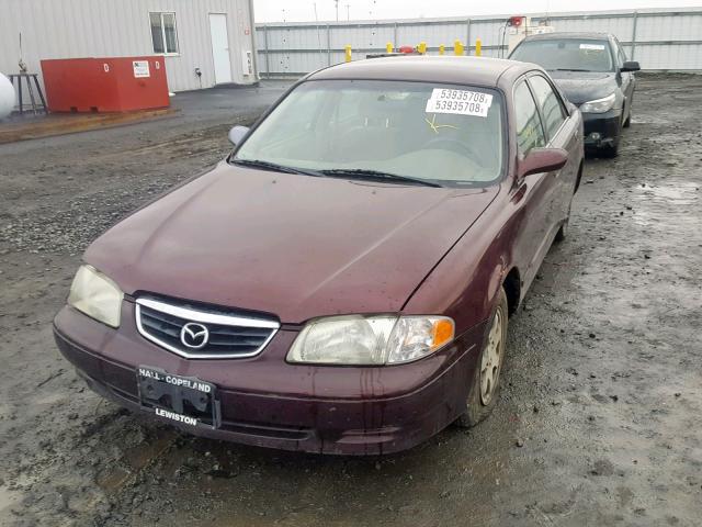 1YVGF22C115245887 - 2001 MAZDA 626 ES PURPLE photo 2