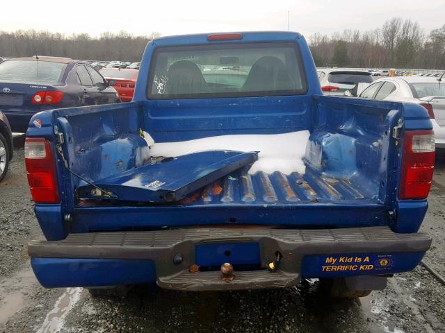 1FTYR10U71TA18738 - 2001 FORD RANGER BLUE photo 6