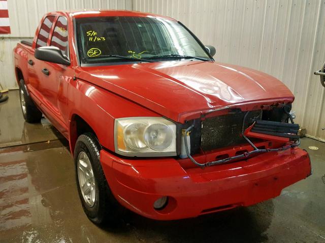 1D7HW48N86S671606 - 2006 DODGE DAKOTA QUA RED photo 1