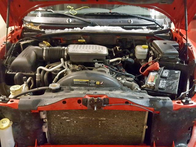 1D7HW48N86S671606 - 2006 DODGE DAKOTA QUA RED photo 7