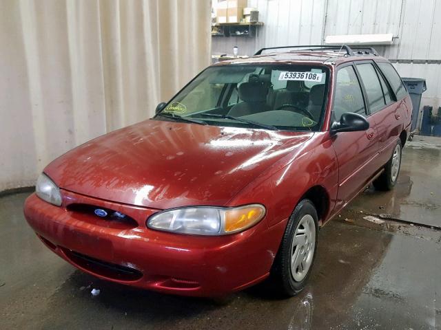 3FALP15P4VR142787 - 1997 FORD ESCORT LX RED photo 2