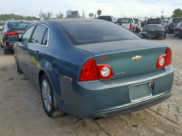 1G1ZG57B69F108083 - 2009 CHEVROLET MALIBU LS TEAL photo 3