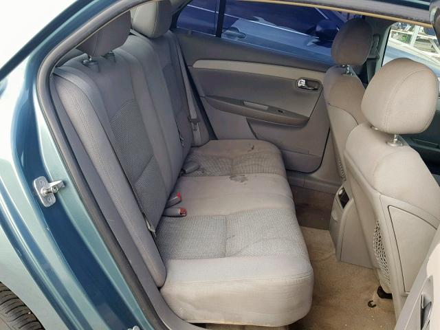 1G1ZG57B69F108083 - 2009 CHEVROLET MALIBU LS TEAL photo 6