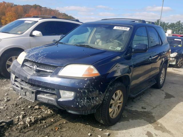 2HNYD18973H548894 - 2003 ACURA MDX TOURIN BLUE photo 2