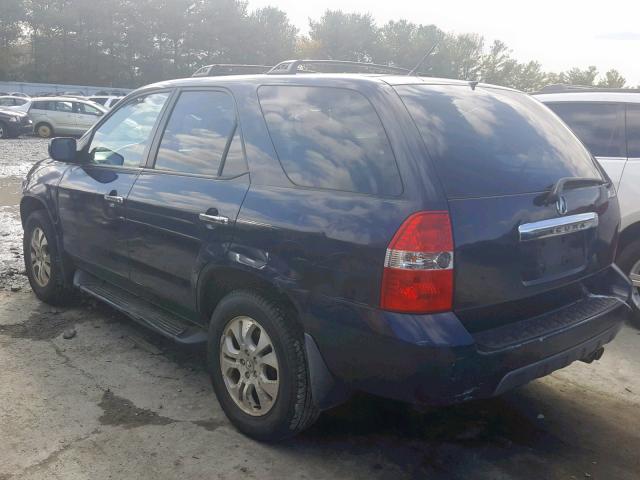 2HNYD18973H548894 - 2003 ACURA MDX TOURIN BLUE photo 3