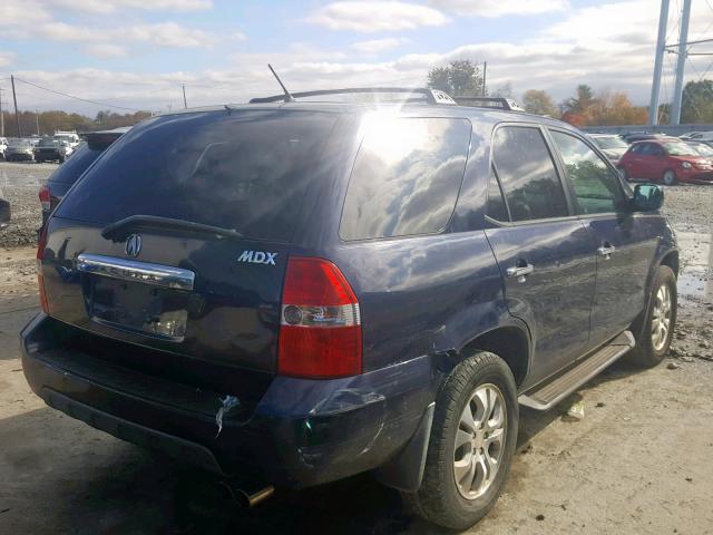 2HNYD18973H548894 - 2003 ACURA MDX TOURIN BLUE photo 4